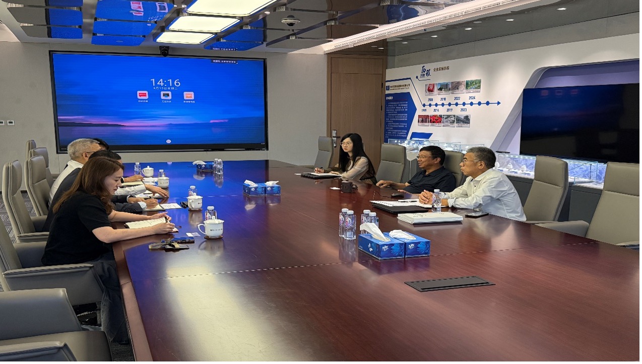 中非发展基金副总裁余焯锐一行到访明升ms官网资源总部